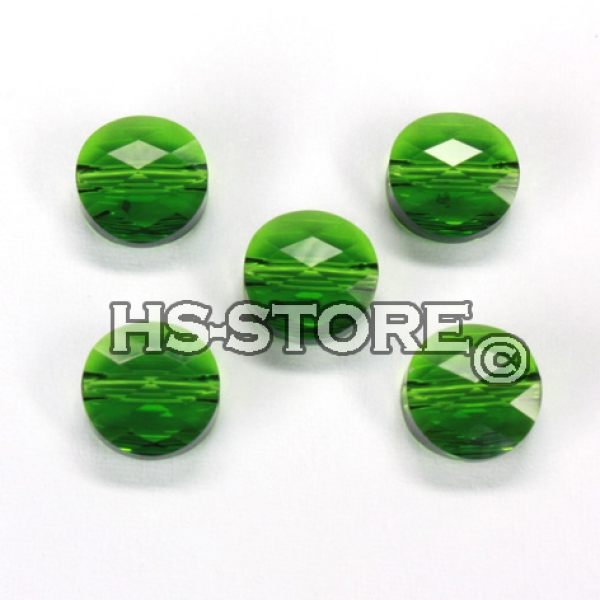 Swarovski Fern Green 8 mm rund 5 Stück