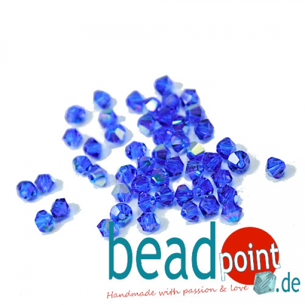 Swarovski Majestic Blue AB 3mm 50 Stück