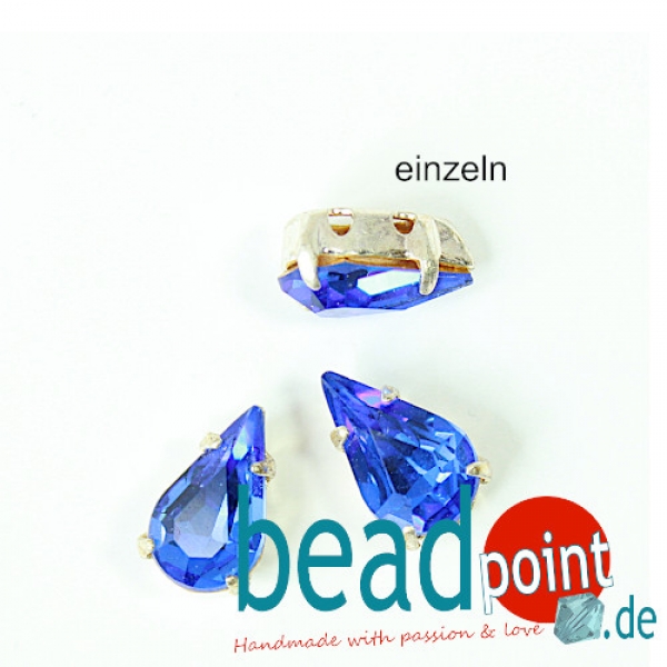 Tropfen gefaßt saphir einzeln