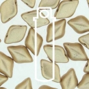 MINI GEMDUO 6X4MM CRYSTAL BRONZE PALE GOLD-APRX 8.5GM/TB