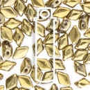 MINI GEMDUO 6X4MM CRYSTAL FULL AMBER -APRX 8.5GM/TB